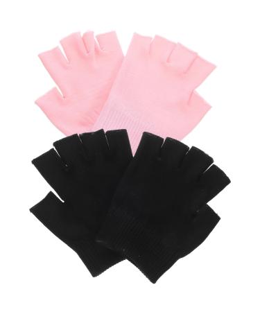 Gogogmee 2 Pairs Gel Gloves Spa Gloves for Dry Hand Overnight Lotion Gloves Overnight Spa Gloves Moisturizing Hand Gloves Hand Caring Gloves Moisturizer Gloves Hand Skin
