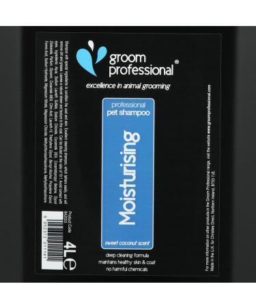 GROOM PROFESSIONAL Coconut Moisturising Dog Shampoo - Soothing & Nourishing 4L - Buy Online on SooperMarket.com