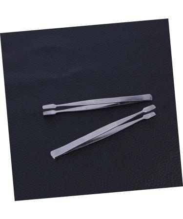 OSALADI Tweezers Stamp Tweezer Stainless Steel Tweezer Stamp Picking Tweezer Beauty Tools Lash Tweezer Pliers Tool Nipper Grafting Lash Supplies Tweezer for Stamp Portable Seal Collector 11CM Silver - Buy Online on SooperMarket.com