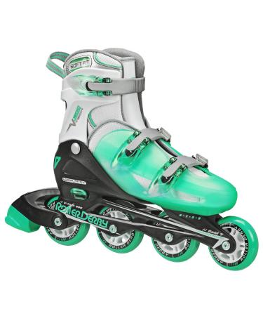 Roller Derby Women's V-Tech 500 Button Adjustable Inline Skate Mint
