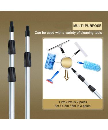 Window Clean with Squeegees Extendable Cleaner Conservatory Roof Cleaning Tools Multi-Purpose Window Cleaning Extension Pole/Set B/5M 55cm Brush Head 7M/24FT - Buy Online on SooperMarket.com