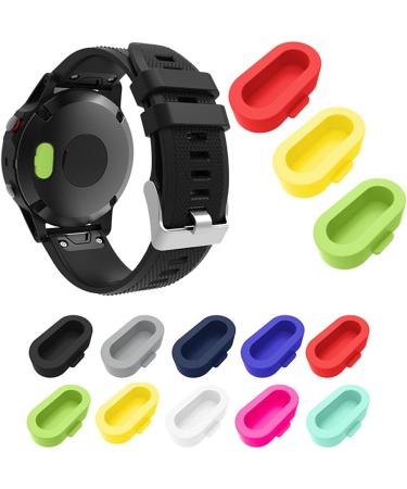 IFEEKER Charger Port Dust Cover for Garmin Fenix 5/5S/5X - 10PCs Soft Silicone Protector Caps for Smart Watch Accessories - Buy Online on SooperMarket.com