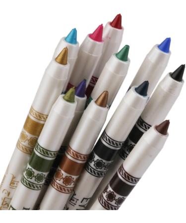 Jojomis 12 Pencil Pen Waterproof Eye-Liner for Eyes Makeup Beauty Comestic - Buy Online on SooperMarket.com