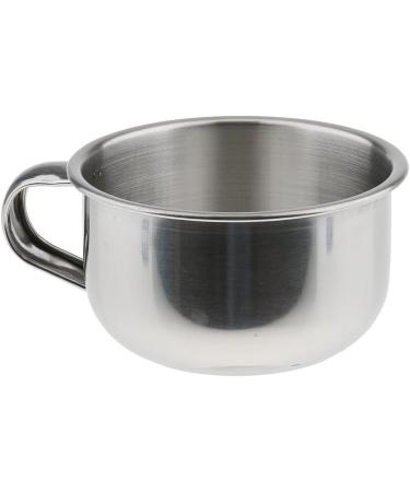 Bonarty 5pcs Rust Proof Stainless Steel Men's Barber Shaving Mug Bowl Soap Cup for Brush - Buy Online on SooperMarket.com