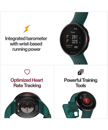 Polar Pacer Pro GPS Running Watch - Ultra-Light Design - Gray-Black S-L - Buy Online on SooperMarket.com