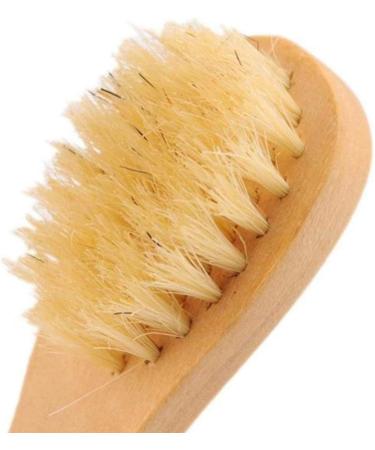 Natural Bristle Wooden Face Cleaning Brush Set - Exfoliating Facial Cleanser for Skin Care - Pack of 2 - Buy Online on SooperMarket.com