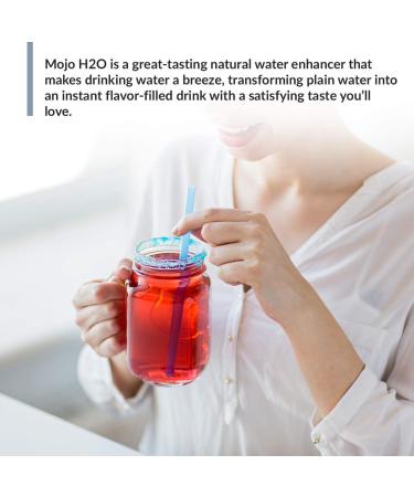 Mojo H2O Natural Water Enhancer Drops with B Vitamins and Electrolytes - Energy Support, Sugar-Free, Zero Calories - Mandarin Orange Flavor (4 pk) - Buy Online on SooperMarket.com