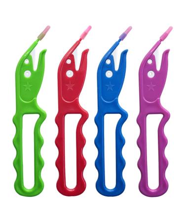 4 Pcs Hair Ties Cutter  Rubber Band Cutter for Hair Tie  Remover Easy to Remove Disposable Rubber Band Tool Elastic Hair Tie Cutter for Kids Girls Women (4 Color)