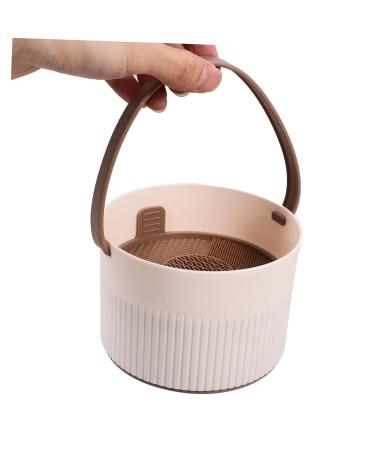 NOLITOY Makeup Brush Cleaner Tool - Scrub Artifact Bowl & Holder for Easy Cleaning - Cosmetic Brush Washing Supplies - 11.50x11.50x7.70CM Coffee - Buy Online on SooperMarket.com