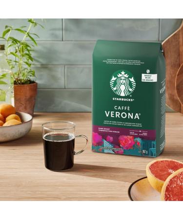 Starbucks Caff Verona Dark Roast Whole Bean Coffee 340g Bag (Pack of 6) Verona 340 g (Pack of 6) - Buy Online on SooperMarket.com