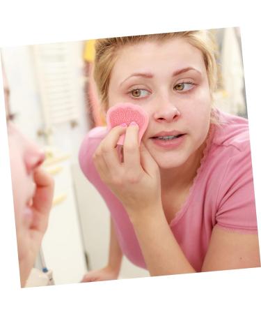 minkissy 8 Pcs Rabbit Ears Facial Brush Silicone Face Scrubber for Women Facial Cleansing Pads Facial Cleansing Brush Lady Facial Brush Face Brush Pink Detergent Miss Portable Silica Gel Light Pinkx2pcs 7.5x7.5cmx2pcs - Buy Online on SooperMarket.com