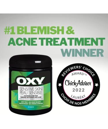 Oxy Medicated Acne Pads Sensitive 90's - Gentle 0.37-Inch Formula - Buy Online on SooperMarket.com