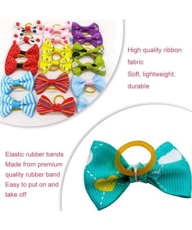 Baosroy Dog Hair Loops - 15PCS Accessories for Small Dogs & Cats | Hair Clips & Headdresses - Buy Online on SooperMarket.com