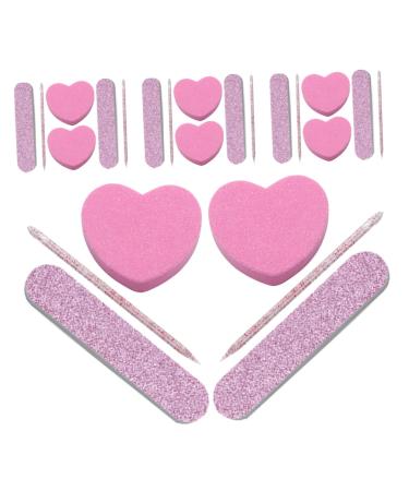 Gogogmee 20 Sets Nail Kit Nail File Block Sponge Nail File Sticks for Nails Nail Sticks Nail Files Nail Buffering Files Pedicure Tools Sponge Nail Buffer Nail Polishing Strips Files