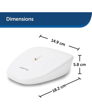 PetSafe Laser Tail Automatic Laser Light Interactive Playtime For Cats Moving Cat Toy White - Buy Online on SooperMarket.com
