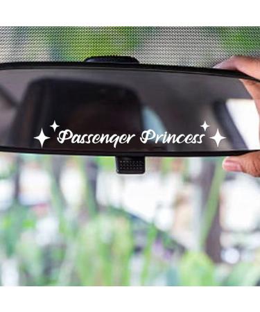 Passenger Princess Sticker Waterproof Vinyl Decal Car Mirror Sticker Window Bumper Rear View Mirror Phone Water Bottle Decor Black Merchandise Decals and Stickers - Buy Online on SooperMarket.com