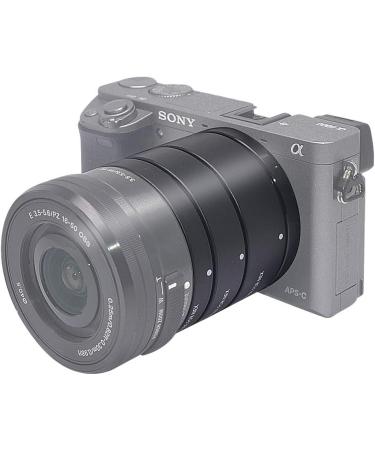 Mcoplus NEX-M Metal Auto Focus Macro Extension Tube Set for Sony Mirrorless E-Mount FE-Mount Cameras (10mm+16mm+21mm) - Buy Online on SooperMarket.com