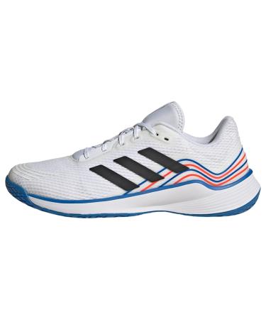 adidas Men's Novaflight Volleyball Shoes Sneakers 46 EU Ftwr White Core Black Bright Royal