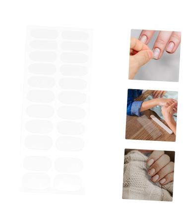 HAPINARY 6 Sheets Nail Patch Gels Transparent Nail Polish Nail Kits Nail Art Stickers Manicure Kit Clear Nail Polish Sheer Nail Polish Nail Sticker Gel Nail Kit Nail Wraps Double Sided Tape - Buy Online on SooperMarket.com