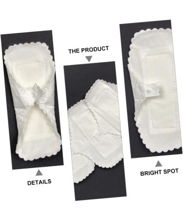 Healeved 10pcs Washable Menstrual Cloth Panties - Ultra Thin Menstrual Panty Liners for Women - White Cotton Napkin Bamboo Fabric Tape - Buy Online on SooperMarket.com