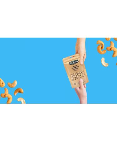 Organic Cashew Nuts - Source of Protein High Fibre Raw Vegan GMO-Free Certified Organic - No Additives or Preservatives - Nutritious and Delicious - Thames Organic 500g Cashews 500g - Buy Online on SooperMarket.com