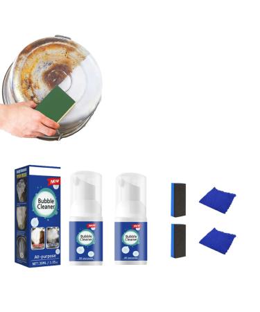 Mof Chef Cleaner Powder MOF CHEF Protective Kitchen Cleaner Powder Foaming Heavy Oil Stain Cleaner All Purpose Bubble Cleaner Kitchen Deep Cleaning Spray for Stubborn Grease & Grime (60ml)