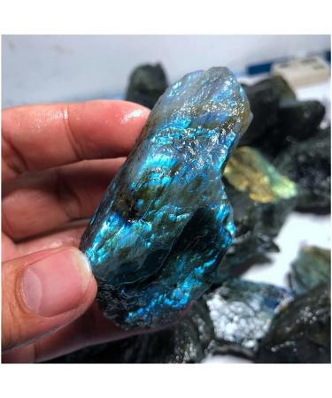Dazzle Labradorite Original Stone Quartz Crystal Rough Specimen FZUGEDRLI (Size : 700-750g) - Buy Online on SooperMarket.com