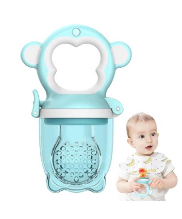 Baby Food Fruit Feeder - Portable Pacifier with Food-Safe Silicone Rings & Easy-Clean Handle | Tommee Tippee Schnuller - Blau - Buy Online on SooperMarket.com