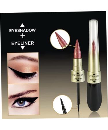 6PCS/SET 2 In 1 Double Eyeliner Eyeshadow Combination Waterproof Black Eye Liner Pen Quick Dry Colorful Eyeshadow High Pigmented Eye Powder Cosmetic Set eyeliner waterproof - Buy Online on SooperMarket.com