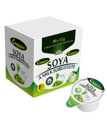 Soya Milk Substitute Portions - 80 VEGAN and Dairy Free from Great British Trading 12 g (Pack of 1)