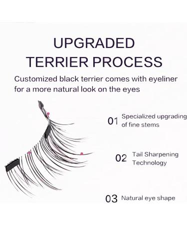 Magnetic False Eyelashes Reusable Magnetic Lashes Kit-Magnetic Lashes With Applicator Soft Magnets False Eyelashes Easy To Wear No Glue & No Makeup Remover Natural Look 3D Effect (EB01) - Buy Online on SooperMarket.com