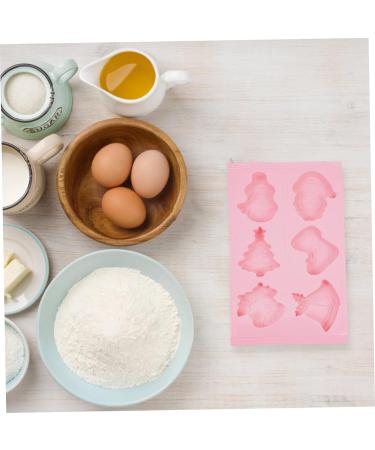 MAGICLULU 5pcs Fruit Cake Mold Clay Molds Silicone Bakeware Biscuit DIY Mould Baking Mold Dessert Mould Non Stick Candy Mold Santa Cake Mold Non Stick Fondant Mold Sample Silica Gel Popsicle 32X18CMx5pcs - Buy Online on SooperMarket.com