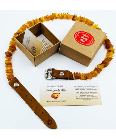Amber Jewelry Shop Amber Necklace for Dogs Amber Collar for Dogs Natural Baltic Amber Beads 35-40 - Buy Online on SooperMarket.com
