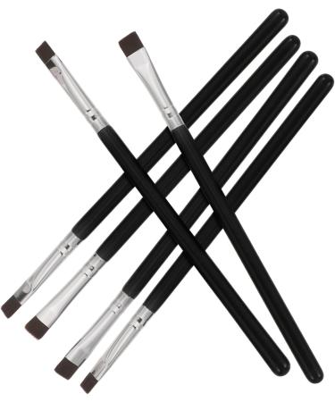 Baluue 18 Pcs Flat Eyebrow Brush Eyeliner Makeup Brush Travel Makeup Brush Eye Brush Artificial Fiber Black - Buy Online on SooperMarket.com