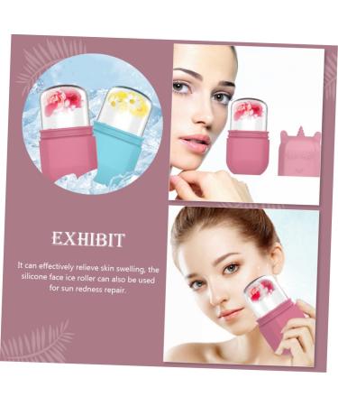 Unicorn Ice Tray Face Massager | Silicone Ice Roller for Skin Care | Facial Roller Tool - Pink 10.7x5.4x5CM - Buy Online on SooperMarket.com