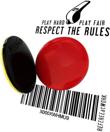 Referee at Work Voting Tokens - Red & Yellow Coins Set for International Shipping - Buy Online on SooperMarket.com
