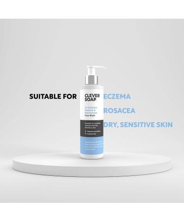 Clever Soap 2% Colloidal Oatmeal & Niacinamide Face Wash - Gentle Hydrating Cleanser for Eczema, Rosacea, Psoriasis & Dry, Sensitive Skin - Daily Skincare for Women & Men - Buy Online on SooperMarket.com