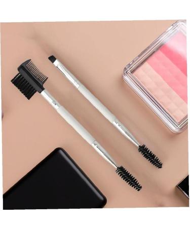 Tossper Eyebrow Brush Set - 2 Angled Brushes & Spoolie with Forehead Comb | Professional Eye Makeup Tools for Perfect Brows - Buy Online on SooperMarket.com