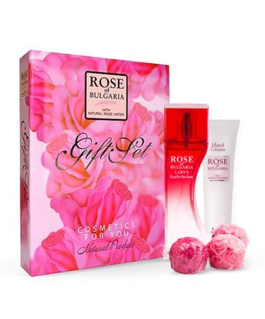 Gift Set Rose - Pafrum Hand Cream And Soaps