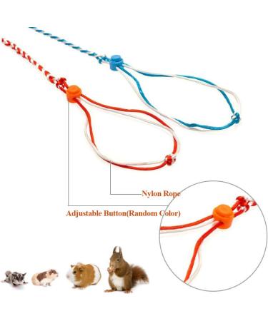 AsoCea 4-Piece Hamster Dishes & Adjustable Nylon Running Line for Guinea Pigs Chinchillas Ferrets Rats Mice & Squirrels - Ideal Pet Accessories - Buy Online on SooperMarket.com
