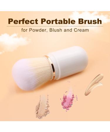 Retractable Travel Makeup Brush - Mini Capsule Kabuki Brush for Liquid Foundation Powder & Cream - Ideal for On-the-Go Beauty - Buy Online on SooperMarket.com