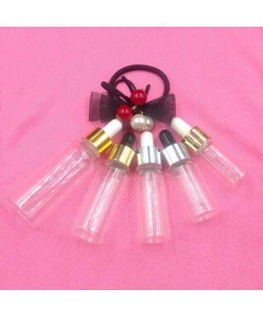 5Pcs Transparent Dropper Bottle 20ML Plastic Eye Dropper Bottles for Essential Oil Pipette Refillable - with Measured Pipette Funnel and Labels (White + Gold Cap) 20ml White + Gold Cap - Buy Online on SooperMarket.com