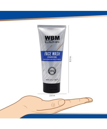 Buy WBM Men Care Charcoal Face Cleanser - Daily Wash for All Skin Types - 5.29 Oz - International Shipping Available - Buy Online on SooperMarket.com