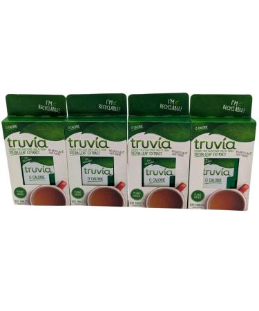 Stevia Sweetener Bundle With 4x Truvia Sweetener 100 Tablets 5g - Calorie-Free Sweetener From Stevia Leaf Extract