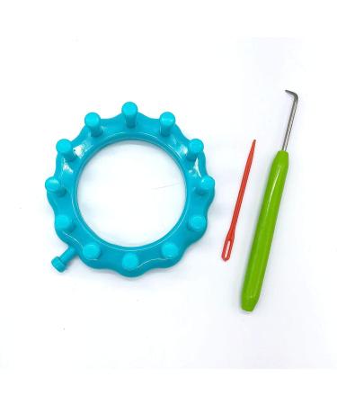 WAYION Round Knitting Loom Kit with Loom Hook - Blue | Perfect for Socks, Hats, Scarves & More - Buy Online on SooperMarket.com
