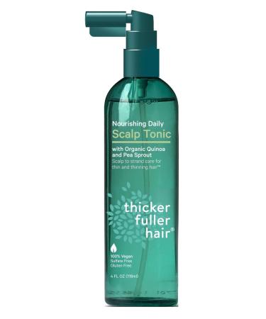 Thicker Fuller Hair Scalp Tonic Daily Nourishing 4 Ounce (3 Pack)