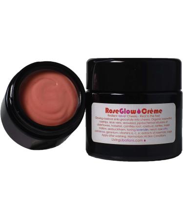 Living Libations Organic Rose Glow Face Creme 15ml - 0.51 Fl Oz (Pack of 1) - Buy Online on SooperMarket.com