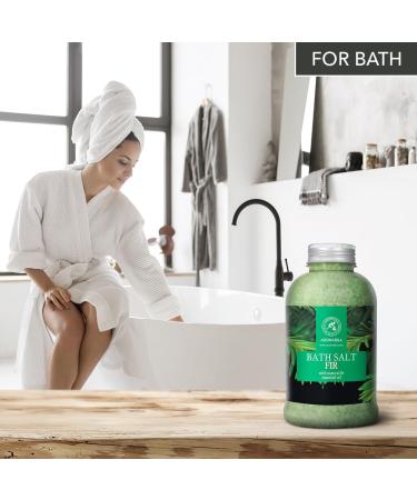 Bathing Salt Spruce 600g - Sea Salt with Essential Oil for Relaxation Stress Relief & Aromatherapy - Christmas Tree Fragrance - Buy Online on SooperMarket.com
