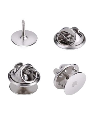 eBoot 25 Pieces Tie Tacks Blank Pins with Clutch Back