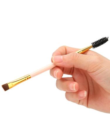 Double Ended Eyebrow Brush for Perfect 3D Eyebrow Makeup | Angled Brush for Powders & Waxes - International Shipping Available - Buy Online on SooperMarket.com